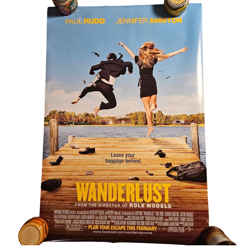 Wanderlust 2012 Original Movie Poster 27x40 Paul Rudd Jennifer Aniston D/S